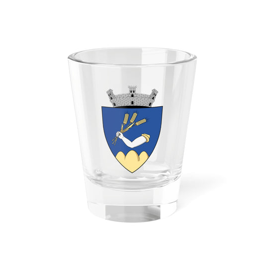 Coa Romania Town Érmihályfalva History (Oman) (Coat of Arms) Shot Glass 1.5oz