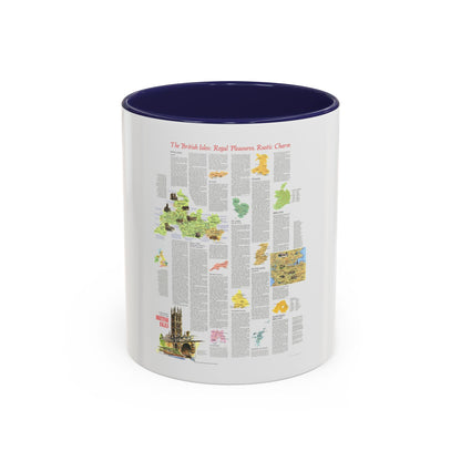 British Isles - A Traveller's Map 2 (1974) (Map) Accent Coffee Mug