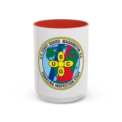 USCG Washington DC Traveling Inspection Staff (U.S. Coast Guard) Accent Coffee Mug