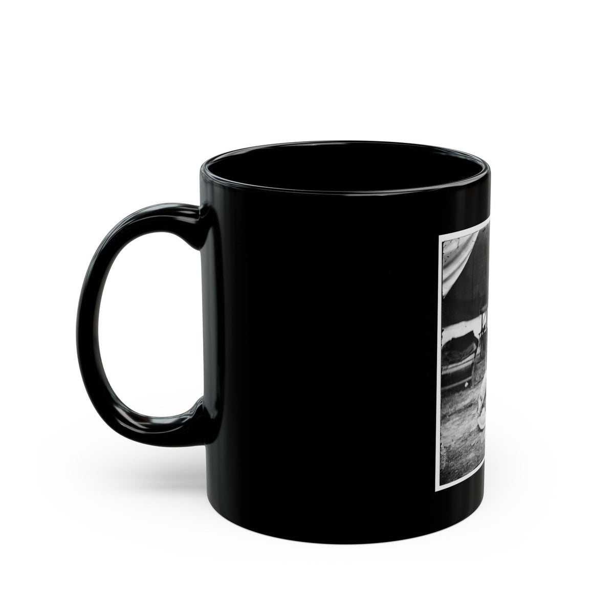 The Peninsula, Va. Lt. George A. Custer With Dog (U.S. Civil War) Black Coffee Mug