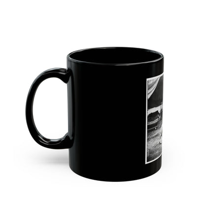The Peninsula, Va. Lt. George A. Custer With Dog (U.S. Civil War) Black Coffee Mug