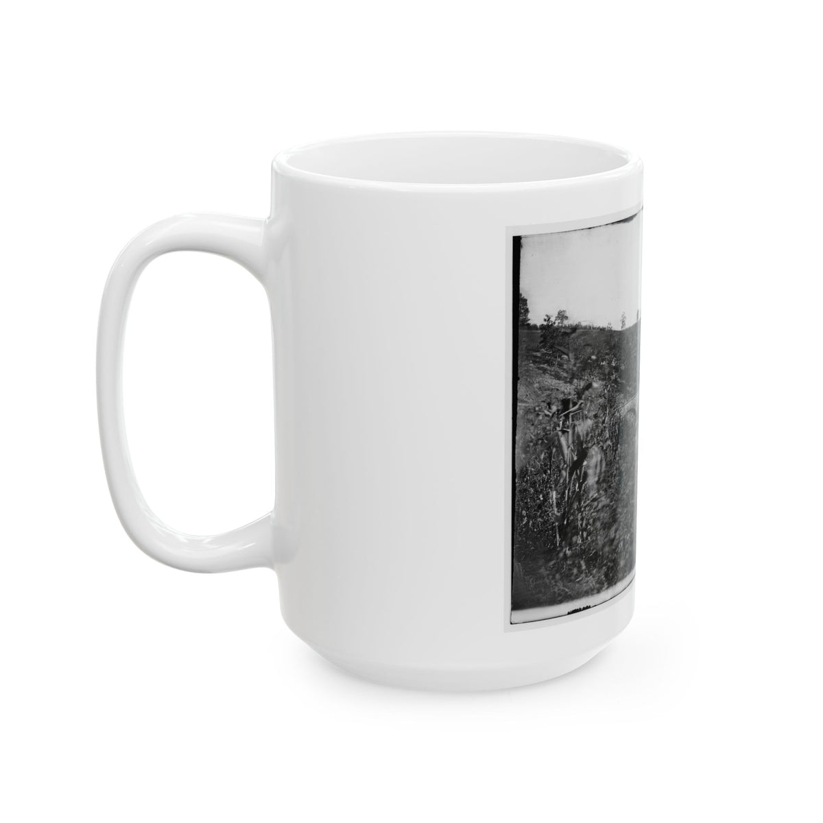 Antietam, Maryland. Antietam Bridge, Looking Down Stream (U.S. Civil War) White Coffee Mug