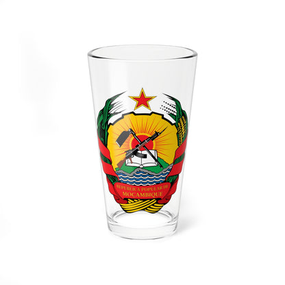 Emblem of Mozambique 1982-1990 (Mozambique) (Coat of Arms) Pint Glass 16oz