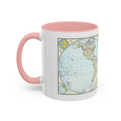 World Map (1941) (Map) Accent Coffee Mug