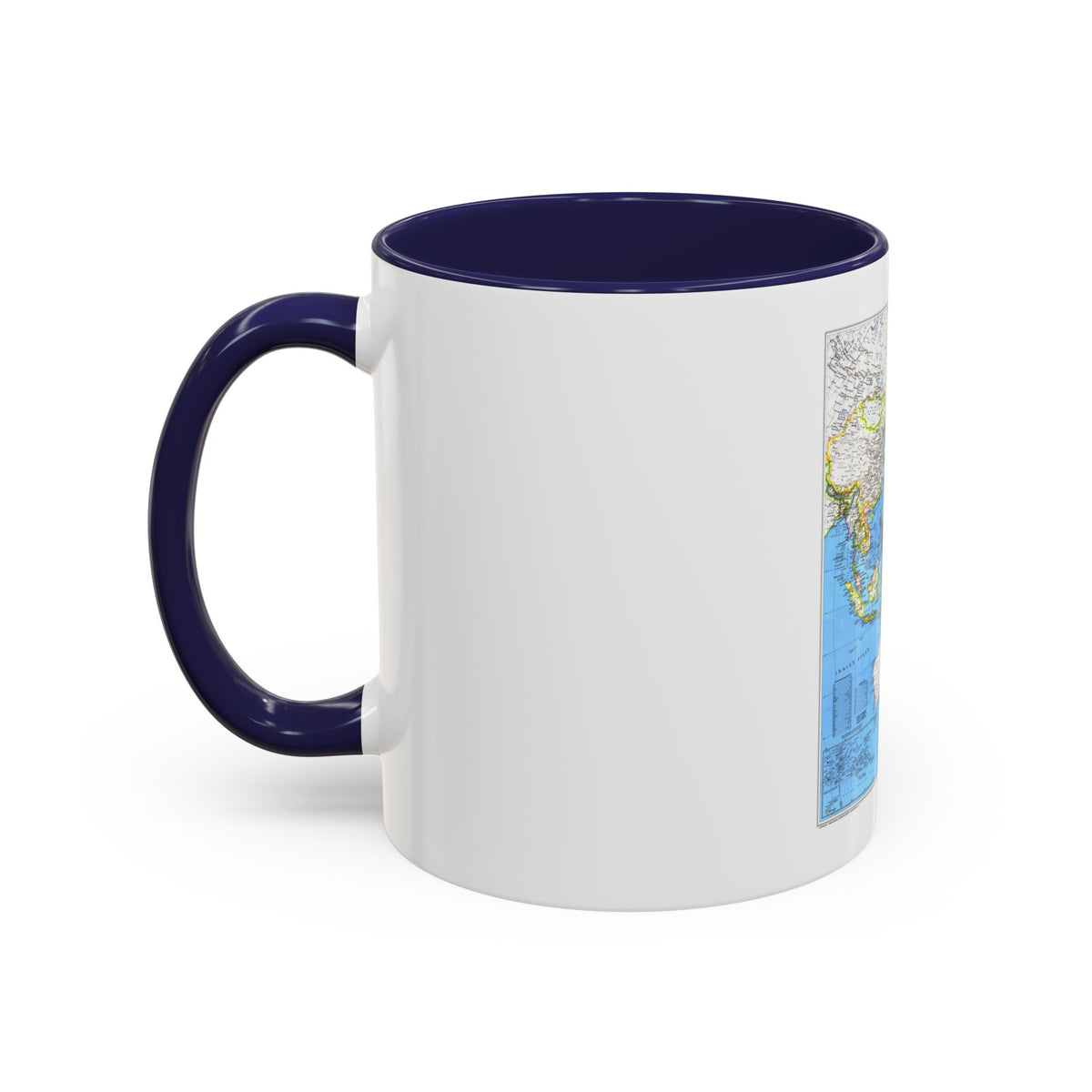 Asia-Pacific (1989) (Map) Accent Coffee Mug