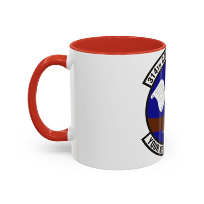 314th Contracting Squadron (U.S. Air Force) Accent Coffee Mug