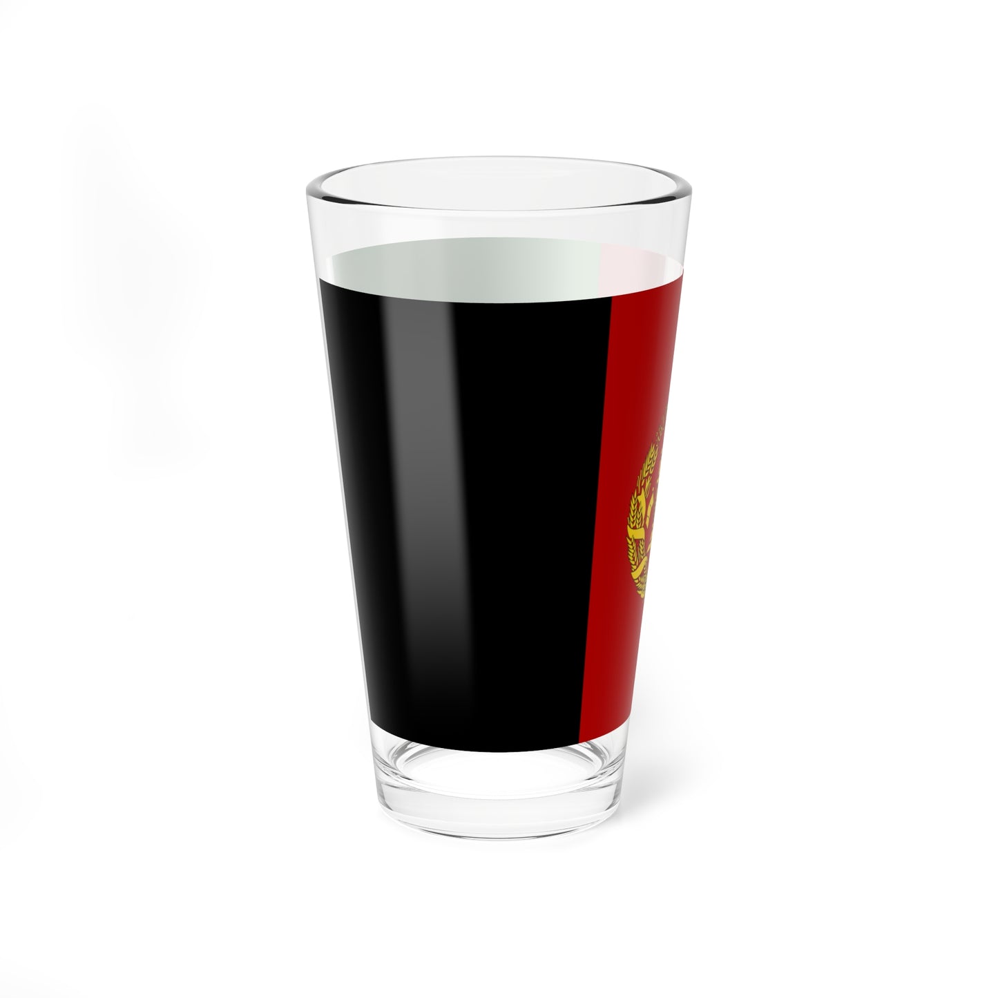 Flag of Afghanistan 2002-2004 variant with golden arms (Afghanistan) Pint Glass 16oz