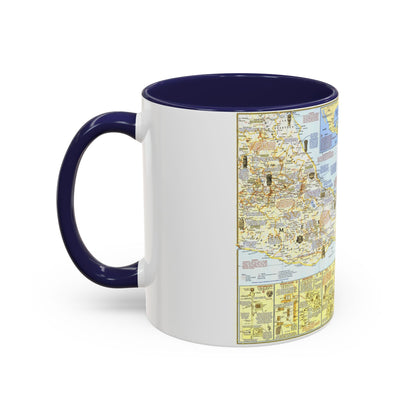 Central America - Archeological Map 1 (1968) (Map) Accent Coffee Mug