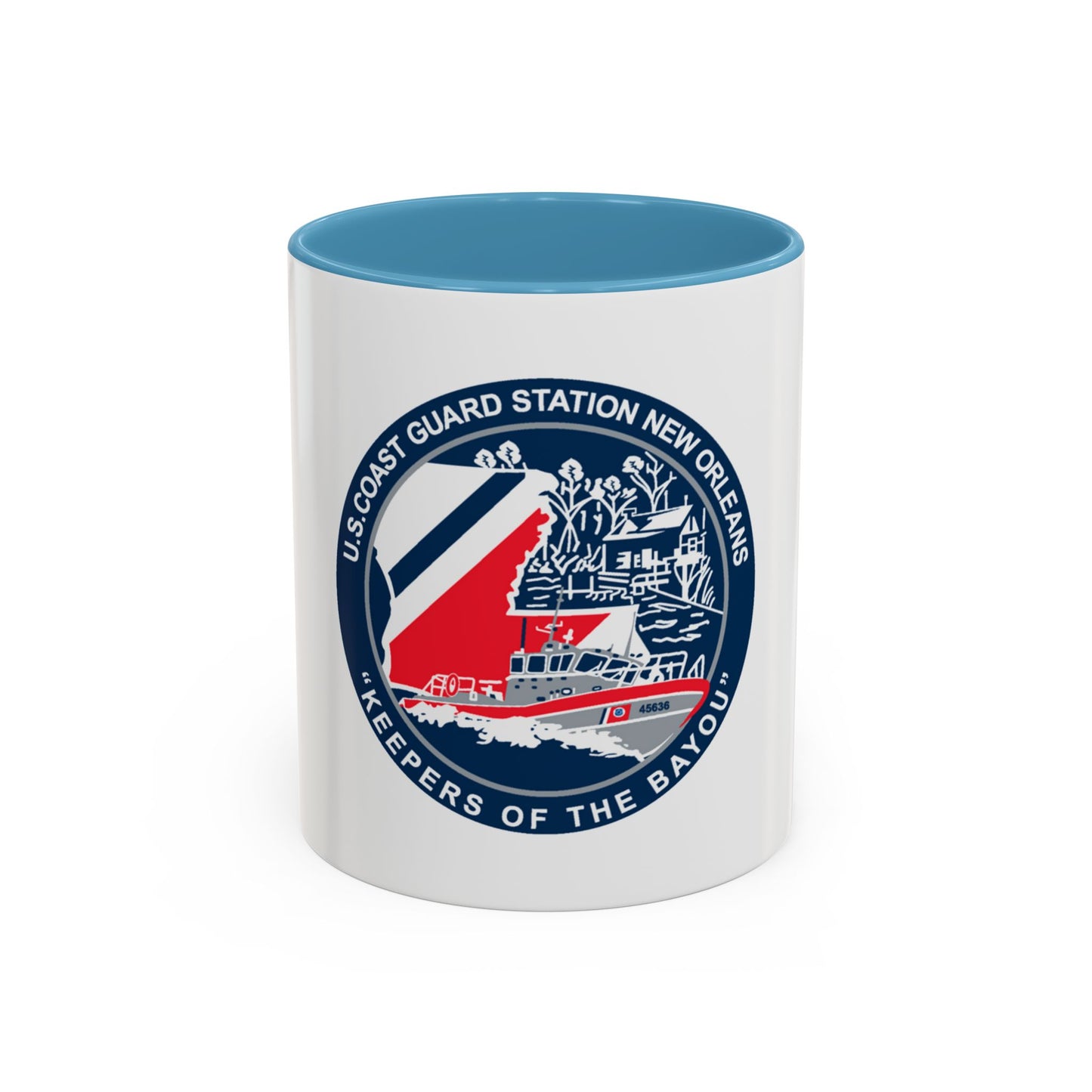 USCG Station New Orleans (U.S. Coast Guard) Accent Coffee Mug