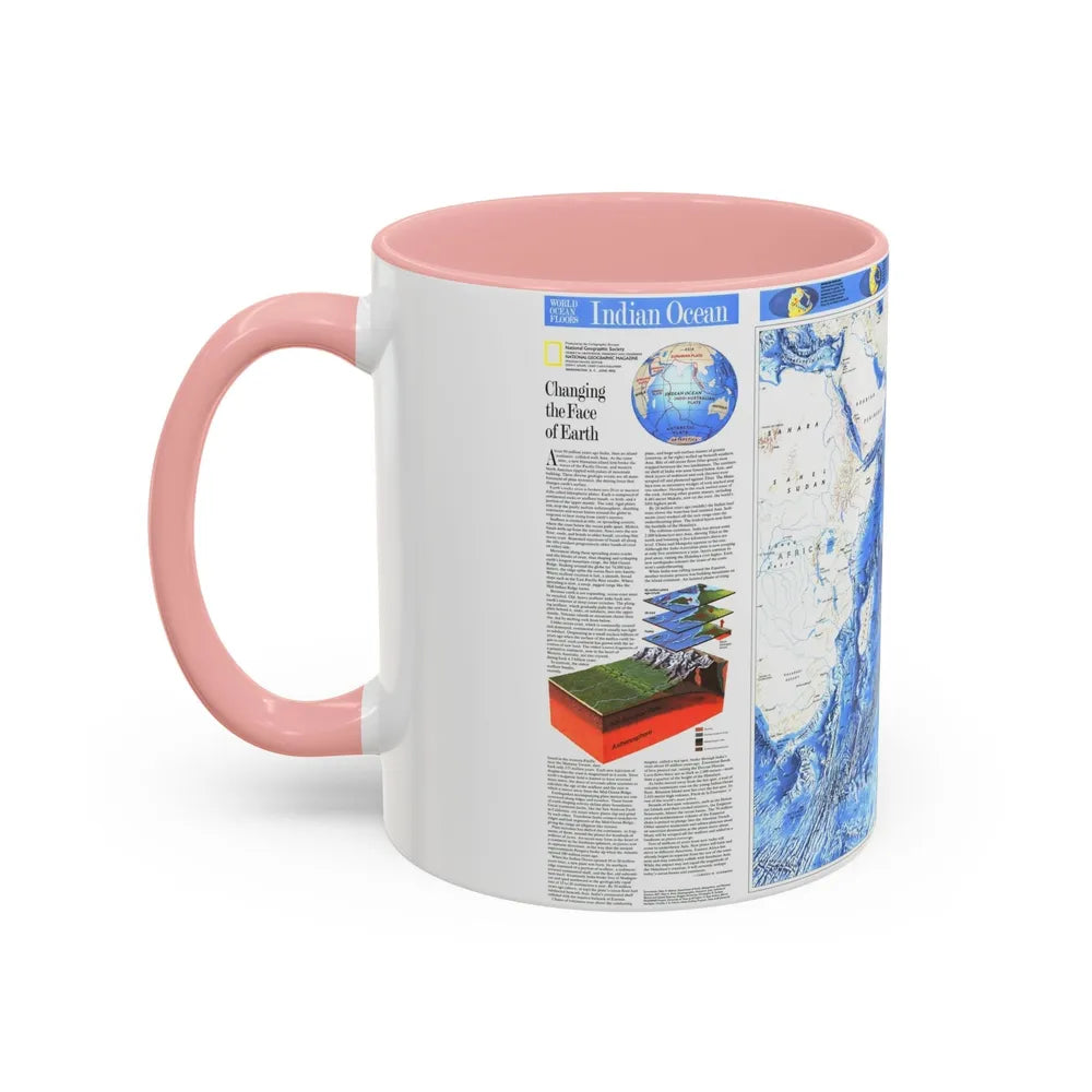 Indian Ocean (1992) (Map) Accent Coffee Mug-Go Mug Yourself