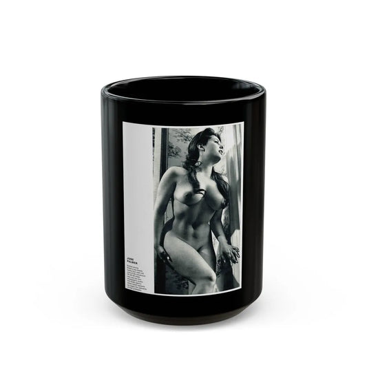 June Palmer #140 - Nude (Vintage Female Icon) Black Coffee Mug-15oz-Go Mug Yourself