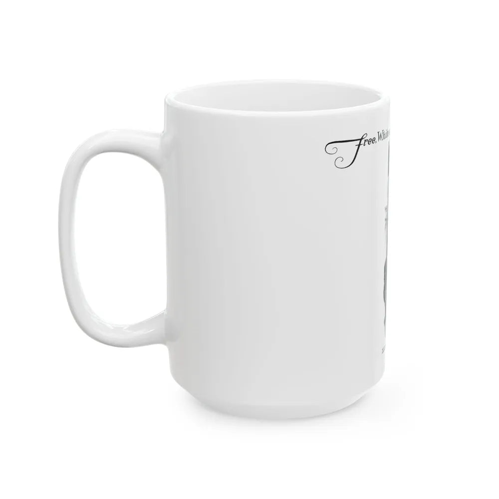 Free, White and Female (7), Collier's, March 31, 1928 - White Coffee Mug-Go Mug Yourself