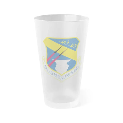 128th Air Refueling Wing (U.S. Air Force) Frosted Pint Glass 16oz Default Title - Go Mug Yourself