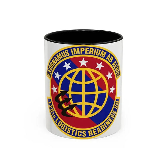 128th Logistics Readiness Squadron (U.S. Air Force) Accent Coffee Mug 11oz Black - Go Mug Yourself