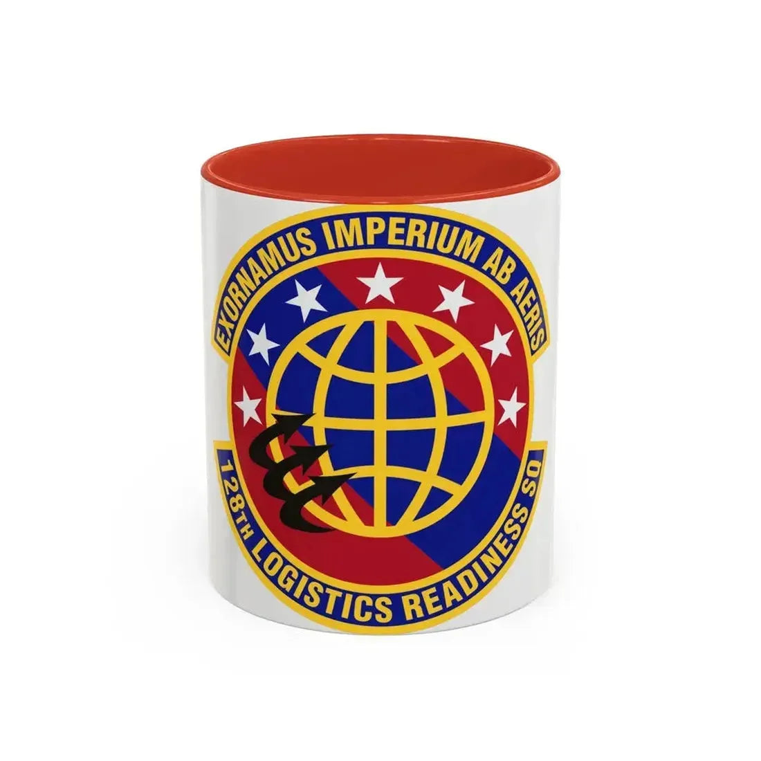 128th Logistics Readiness Squadron (U.S. Air Force) Accent Coffee Mug 11oz Red - Go Mug Yourself
