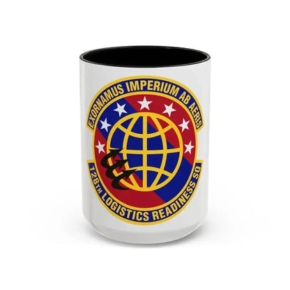 128th Logistics Readiness Squadron (U.S. Air Force) Accent Coffee Mug 15oz Black - Go Mug Yourself
