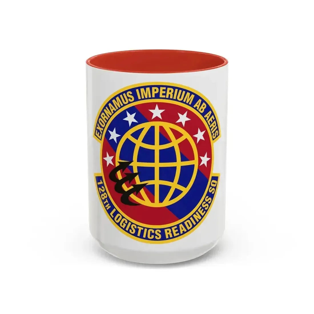 128th Logistics Readiness Squadron (U.S. Air Force) Accent Coffee Mug 15oz Red - Go Mug Yourself