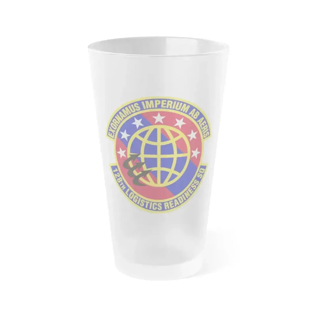 128th Logistics Readiness Squadron (U.S. Air Force) Frosted Pint Glass 16oz 16oz Frosted - Go Mug Yourself