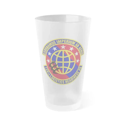 128th Logistics Readiness Squadron (U.S. Air Force) Frosted Pint Glass 16oz 16oz Frosted - Go Mug Yourself
