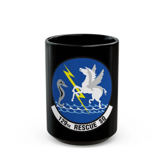 129 Rescue Squadron (U.S. Air Force) Black Coffee Mug-15oz-Go Mug Yourself