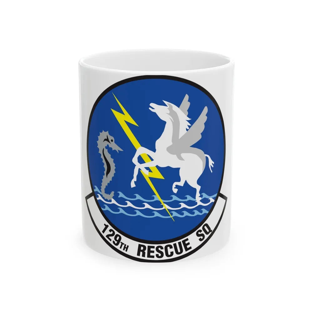 129 Rescue Squadron (U.S. Air Force) White Coffee Mug-11oz-Go Mug Yourself