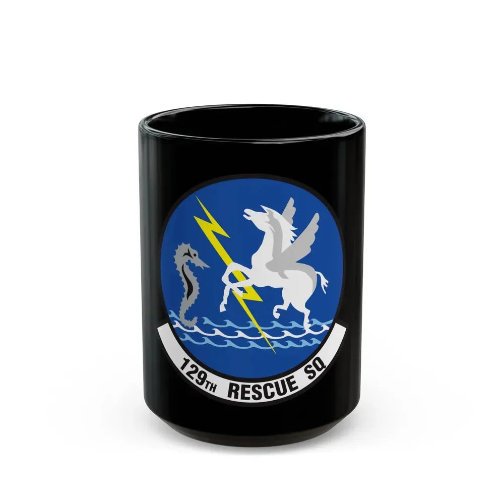 129 Rescue Squadron (U.S. Air Force) Black Coffee Mug 15oz - Go Mug Yourself