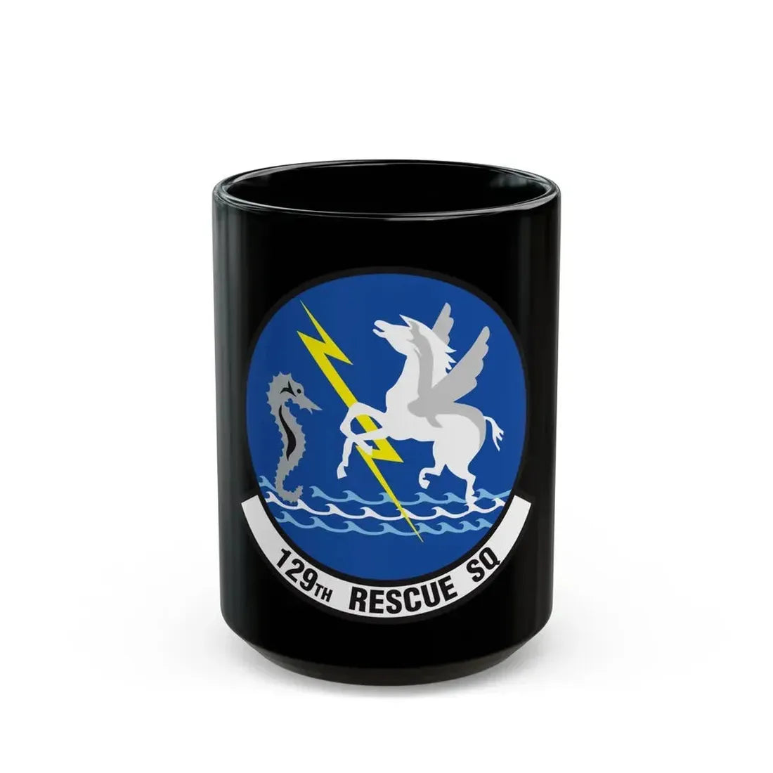 129 Rescue Squadron (U.S. Air Force) Black Coffee Mug - Go Mug Yourself