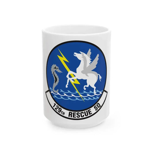 129 Rescue Squadron (U.S. Air Force) White Coffee Mug 15oz - Go Mug Yourself