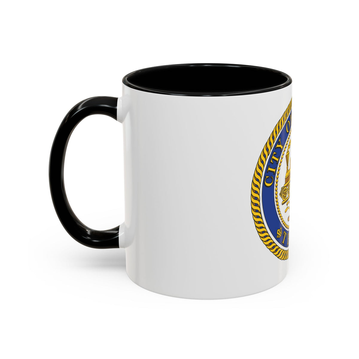 Seal of Houston Texas - Accent Coffee Mug