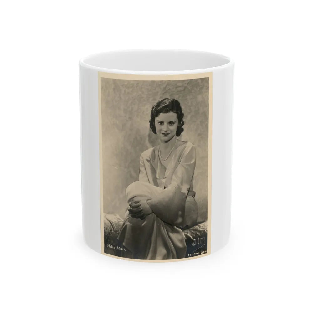 Helen Mack #06 (Vintage Female Icon) White Coffee Mug-11oz-Go Mug Yourself