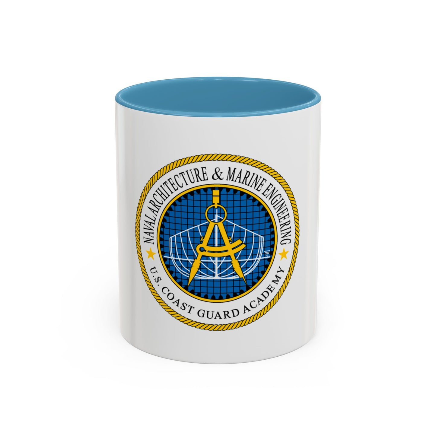 USCG Academy NA&ME (U.S. Coast Guard) Accent Coffee Mug
