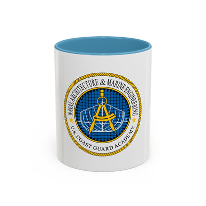USCG Academy NA&ME (U.S. Coast Guard) Accent Coffee Mug