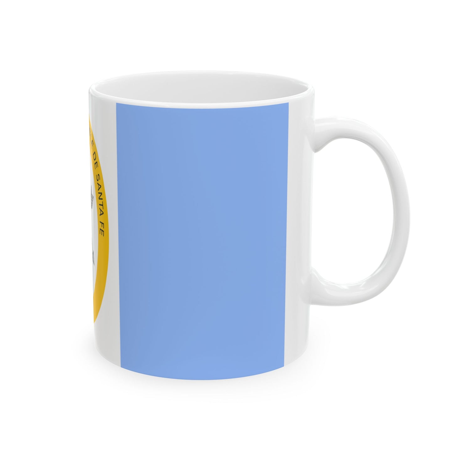 Flag of Santa Fe Province Argentina - White Coffee Mug