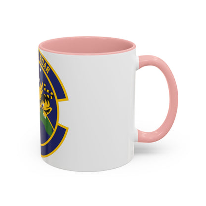 614 Air and Space Communications Squadron AFSPC (U.S. Air Force) Accent Coffee Mug