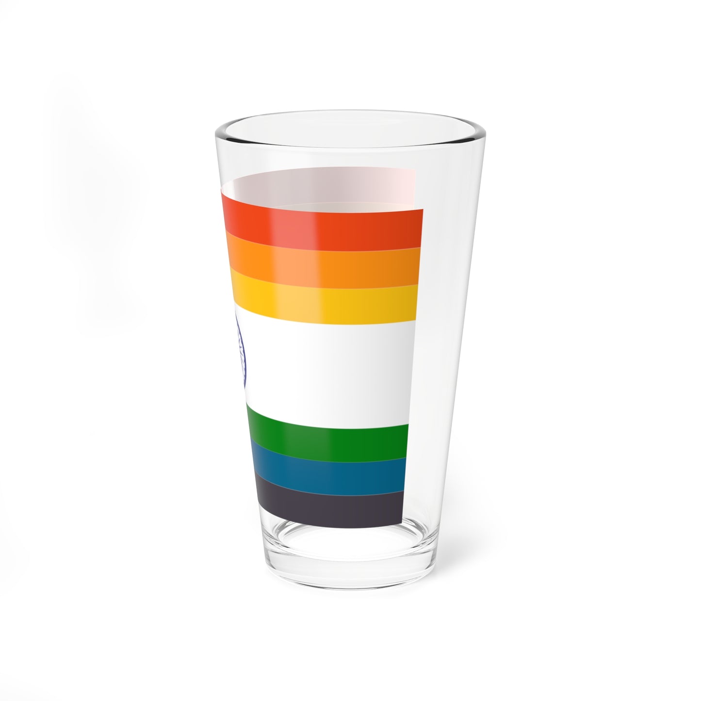 Unofficial Pride flag India (India) Pint Glass 16oz