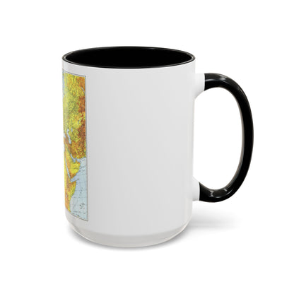 Europe, Africa, and Western Asia - Theater of War (1942) (Map) Accent Coffee Mug