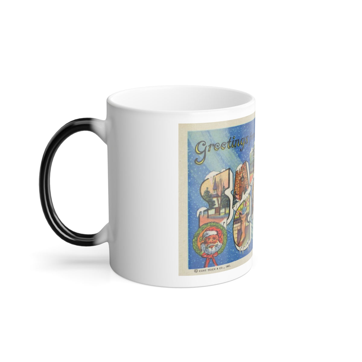Greetings from Santa Claus Indiana (Greeting Postcards) Color Changing Mug 11oz
