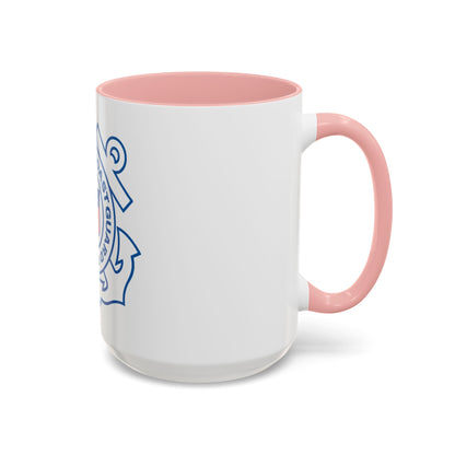 USCG Official Emblem (U.S. Coast Guard) Accent Coffee Mug