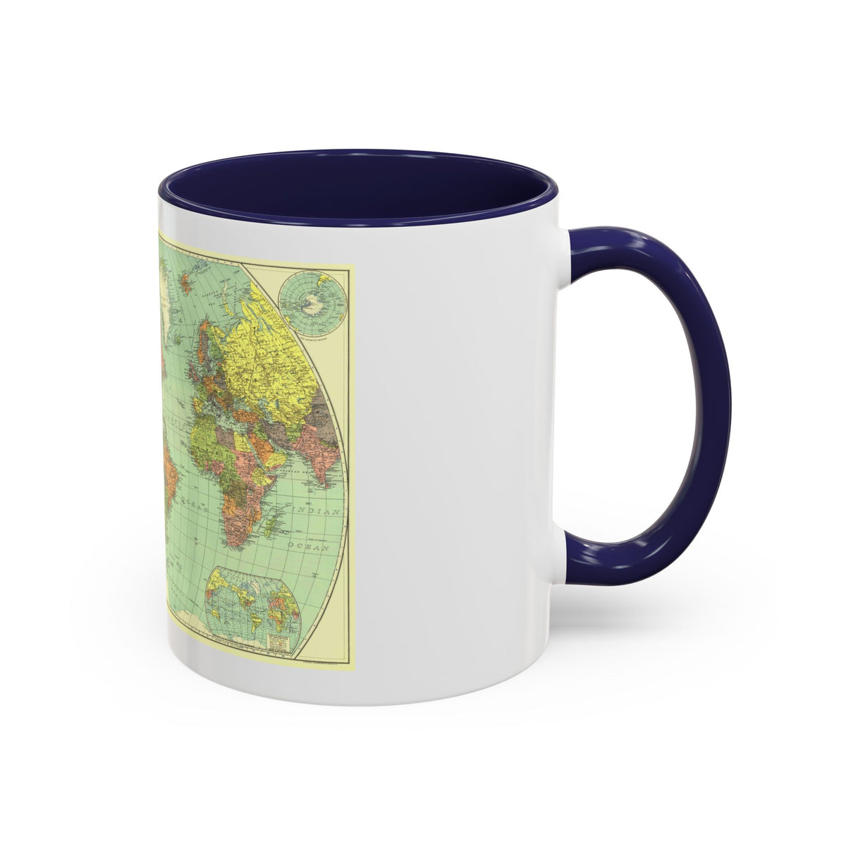 World Map (1932) (Map) Accent Coffee Mug