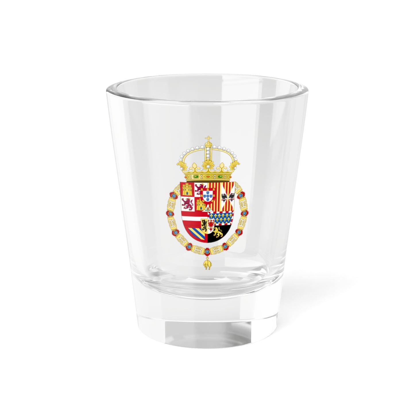 Royal Coat of Arms of Spain (1580-1668) - Shot Glass 1.5oz