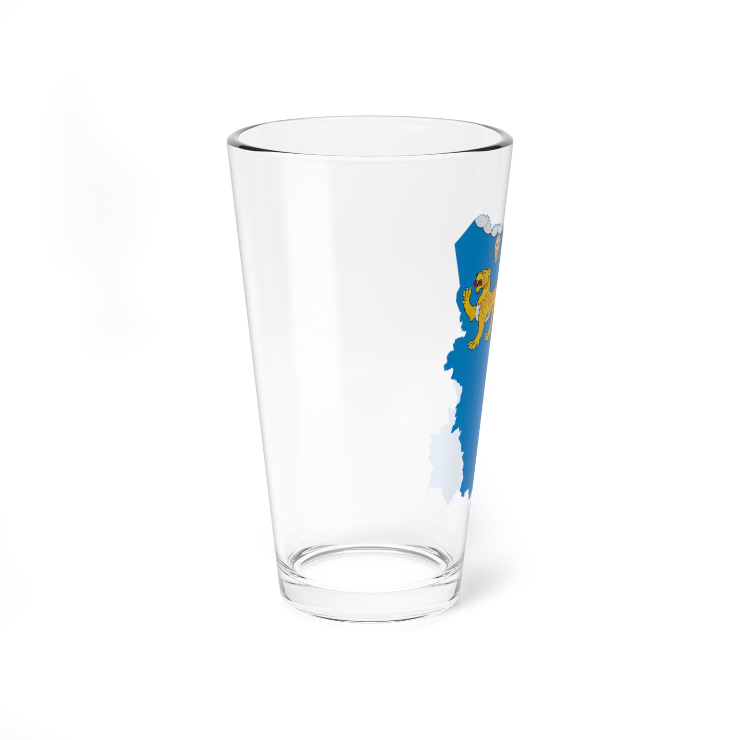 Flag-map of Pskov Oblast (Russia) Pint Glass 16oz