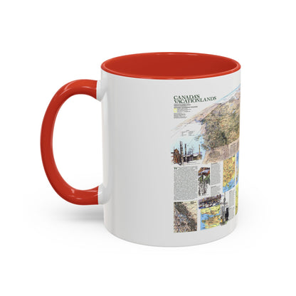 Canada - Vacationlands (1985) (Map) Accent Coffee Mug