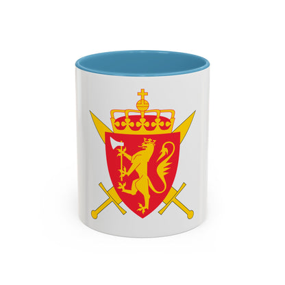 Coat of arms of the Norwegian Armed Forces - Accent Coffee Mug