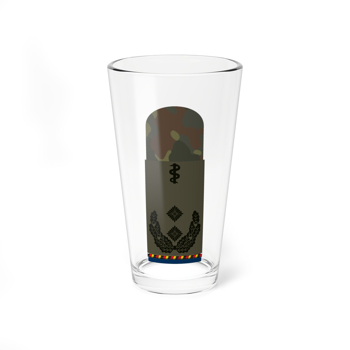 HA OS5 52b Oberfeldarzt d.R San HMx L (Military Rank) Pint Glass 16oz
