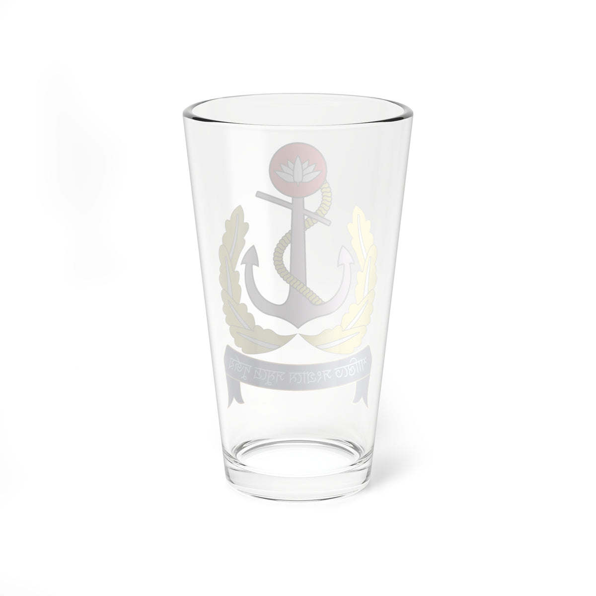 বলদশ নবহনর মনগরম (Bangladesh) (Coat of Arms) Pint Glass 16oz