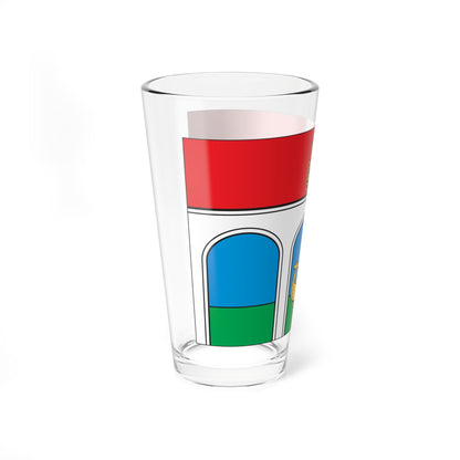 Flag of Mytishchi Rural Settlement Moscow Oblast (Russia) Pint Glass 16oz