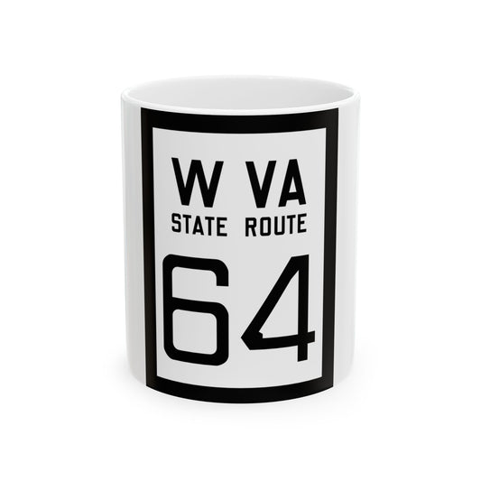 WV-64 1922 (Virginia) (Road Sign) White Coffee Mug-11oz-Go Mug Yourself