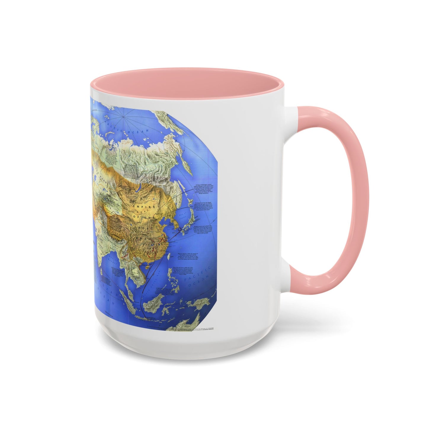 Mongol Khans and Their Legacy (1996) (Map) Accent Coffee Mug