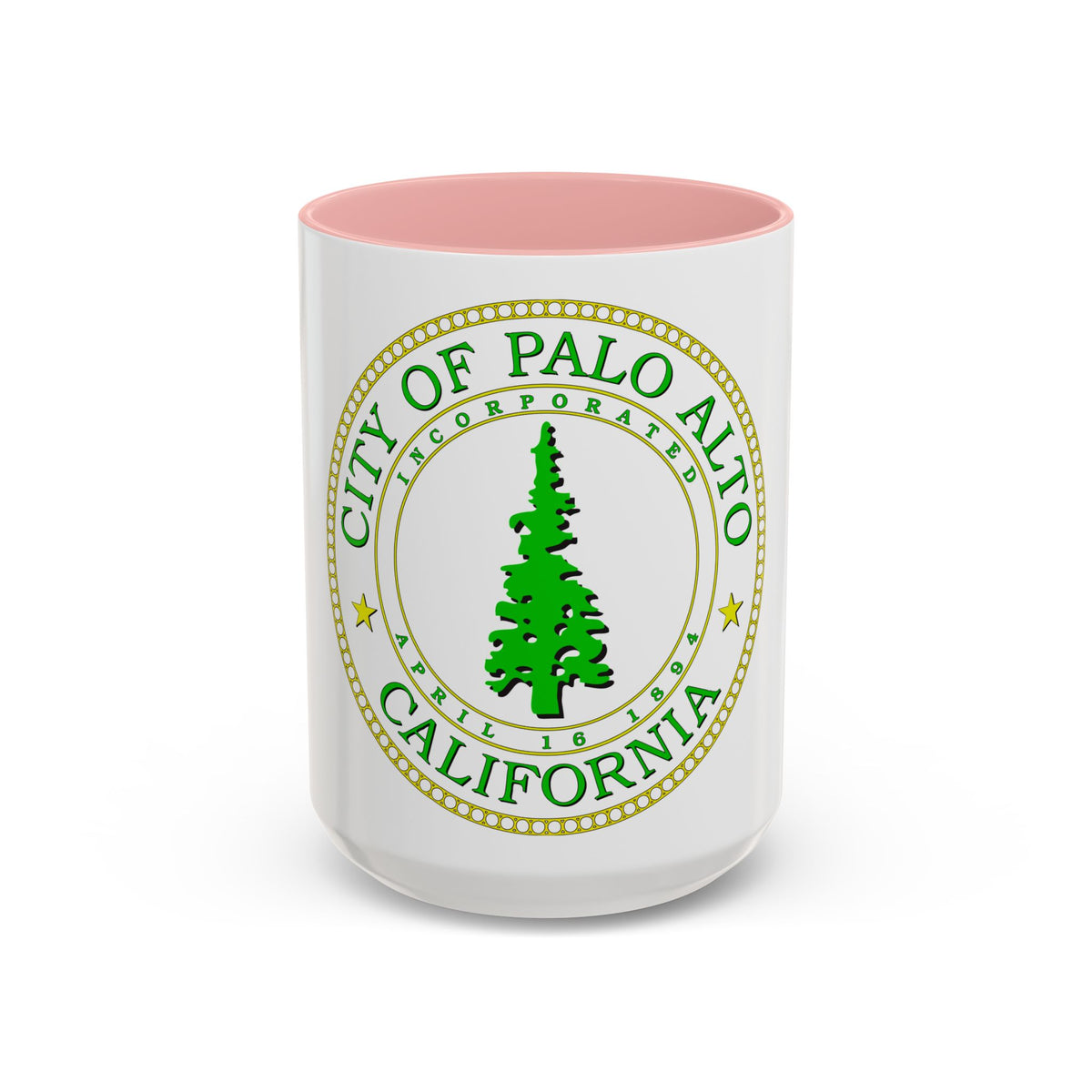 Seal of Palo Alto California - Accent Coffee Mug