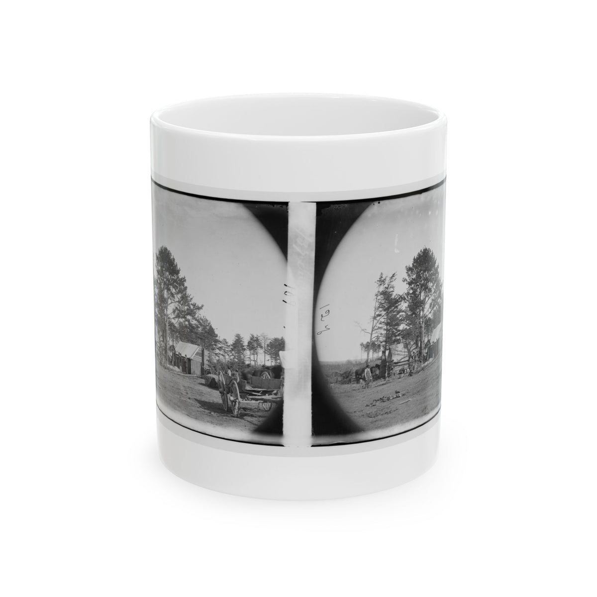 Brandy Station, Virginia. Winter Quarters Of Scouts And Guides. Army Of The Potomac (U.S. Civil War) White Coffee Mug